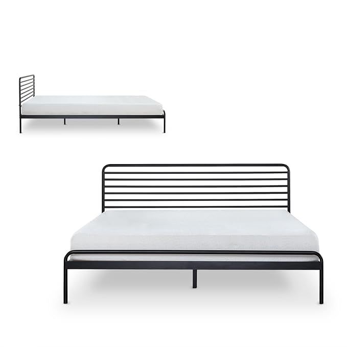 Zinus Tom Metal Platform Bed Frame / Mattress Foundation / No Box Spring Needed / Wood Slat Suppo... | Amazon (US)