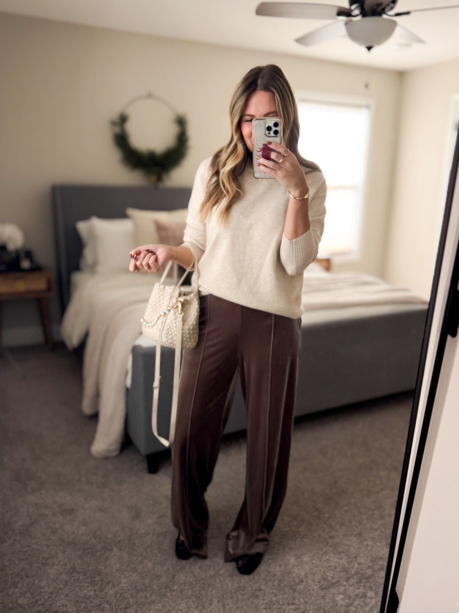 Comfy and cute Thanksgiving outfit with stretchy waistband. 

#LTKOver40 #LTKSeasonal #LTKHoliday
