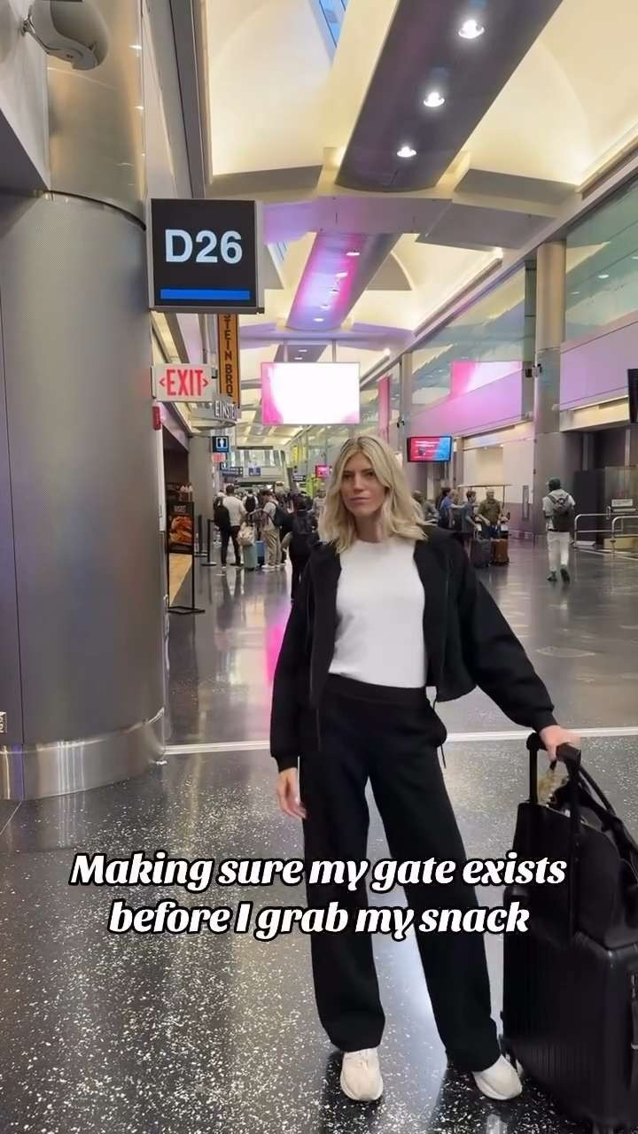 Making sure my gate exists before I grab my snack ✈️ 

 #LTKStyleTip #LTKTravel