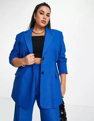 ASOS DESIGN Mix & Match suit in blue | ASOS (Global)