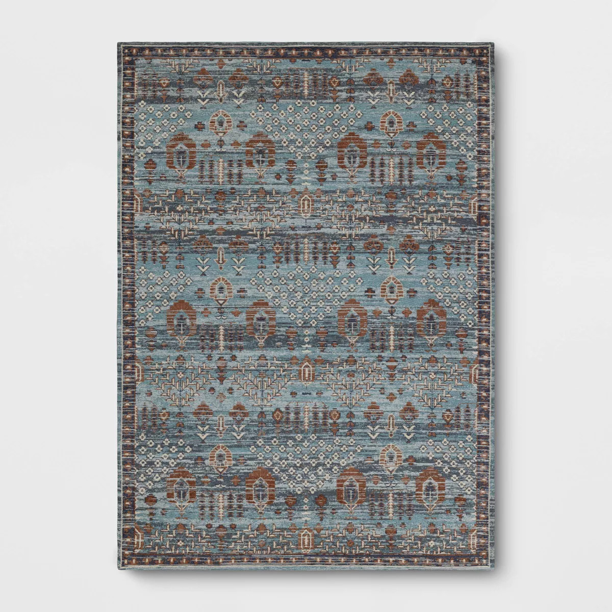 5'x7' Woven Flatweave Area Rug Blue - Threshold™ | Target