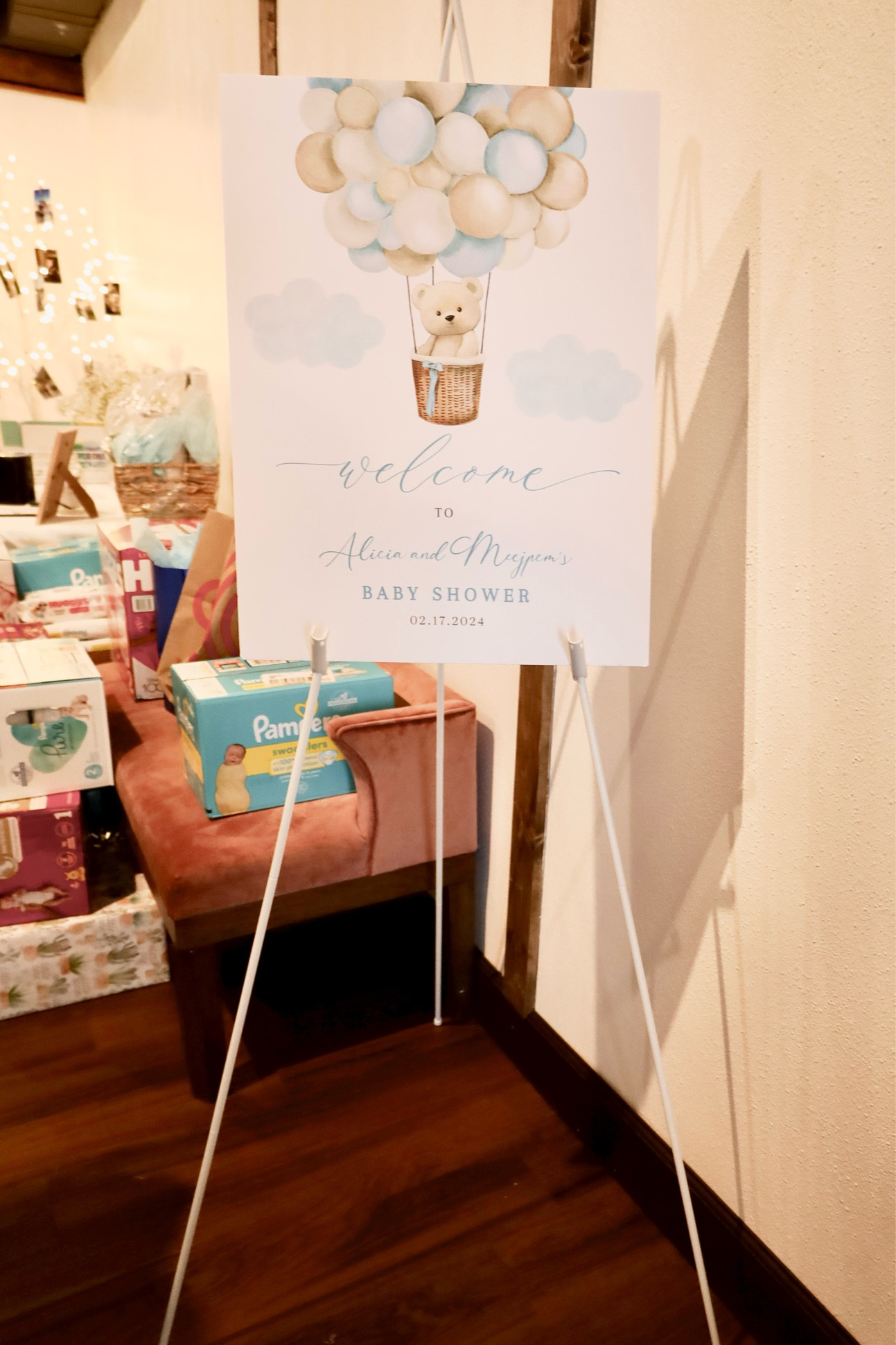 •Easel Stand: Amazon
•Welcome Sign: Foam board printed from Staples
•Welcome Sign Template: Etsy

#LTKwedding #LTKparties #LTKbaby