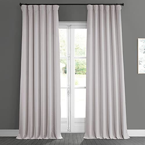 Amazon.com: HPD Half Price Drapes BOCH-LN185-P Faux Linen Darkening Curtains for Bedroom & Living... | Amazon (US)