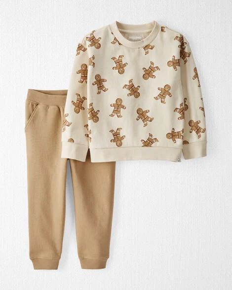 Toddler 2-Piece Gingerbread Man Holiday Set Made with Organic Cotton | Carter's Inc