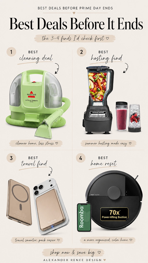 Best Deals Before Prime Day Ends!

#PrimeDayDeals #AmazonHome #HomeFinds #TravelFinds #PackingEssentials #TravelEssentials 

 #LTKHome #LTKSaleAlert #LTKTravel