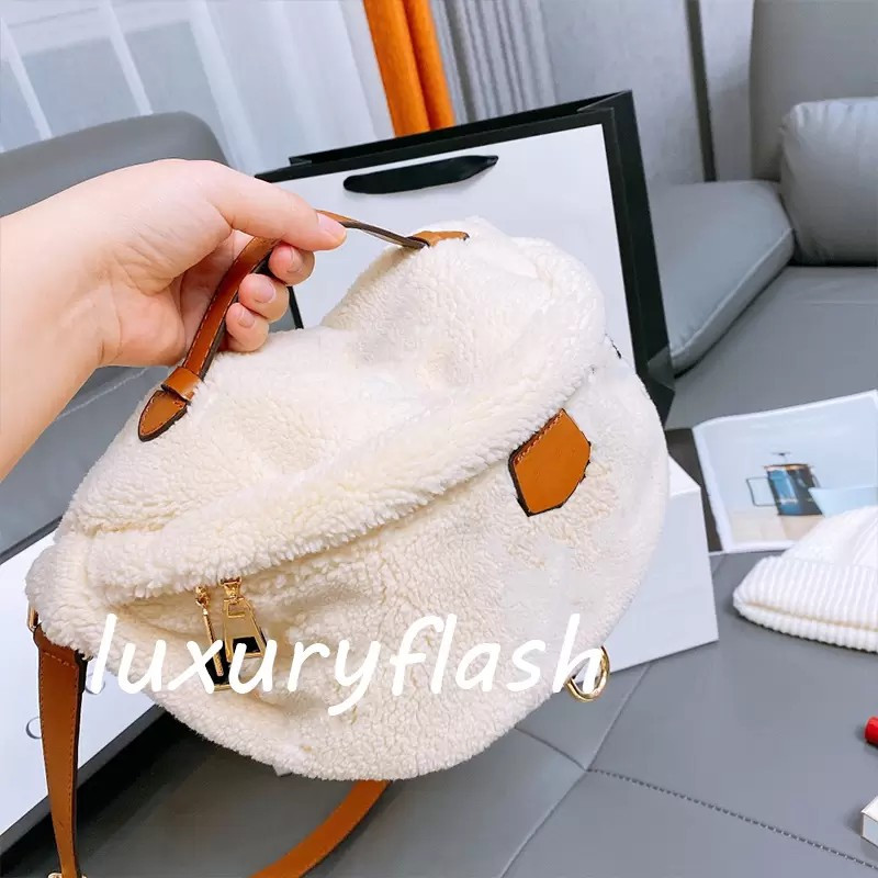 Original Hardware Soft Plush High Quality Genuine Teddy Men Chest Bag Bumbag Designers Crossbody ... | DHGate