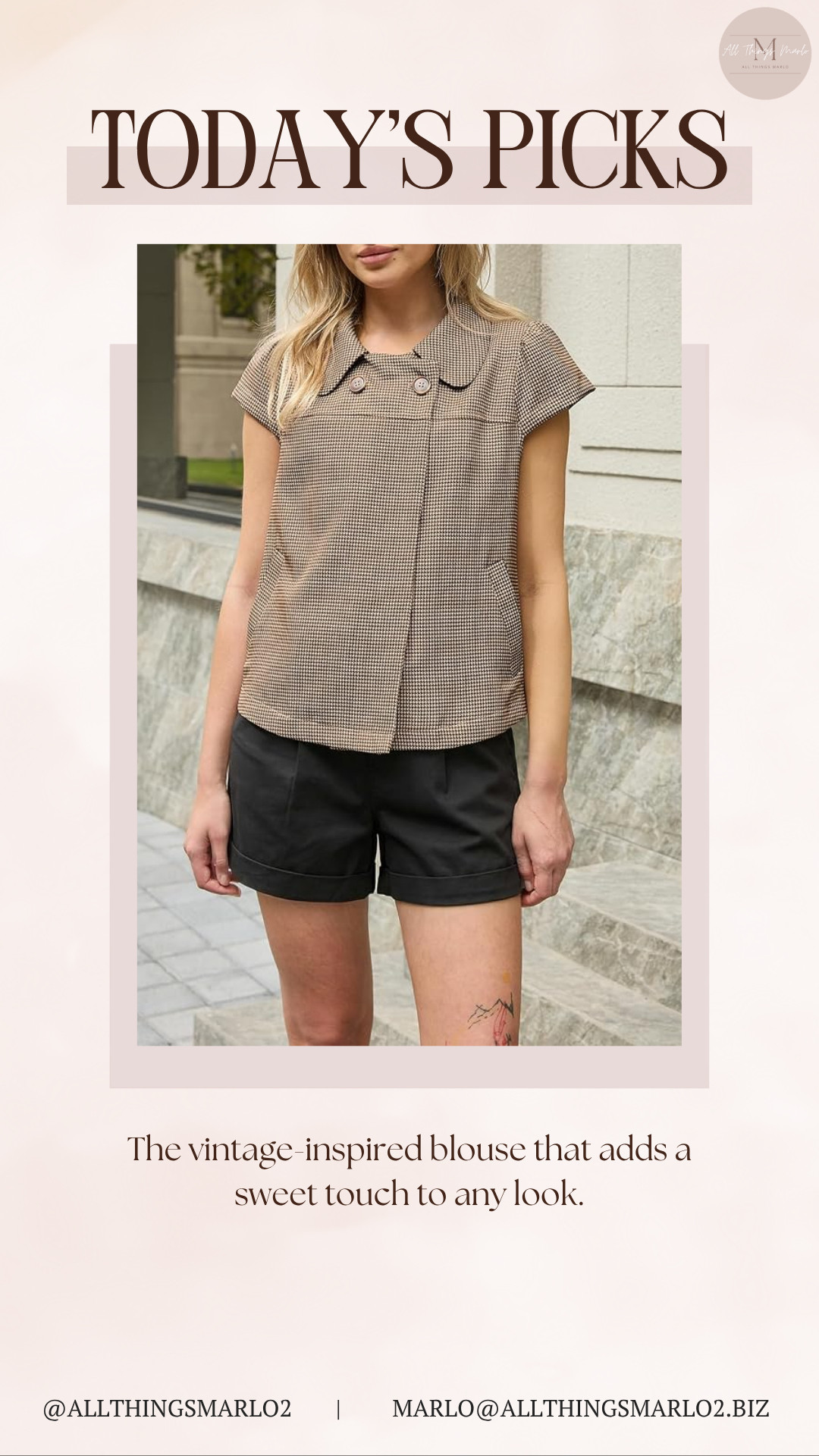 The vintage-inspired blouse that adds a sweet touch to any look. 

 #LTKSeasonal #LTKWorkwear #LTKTravel