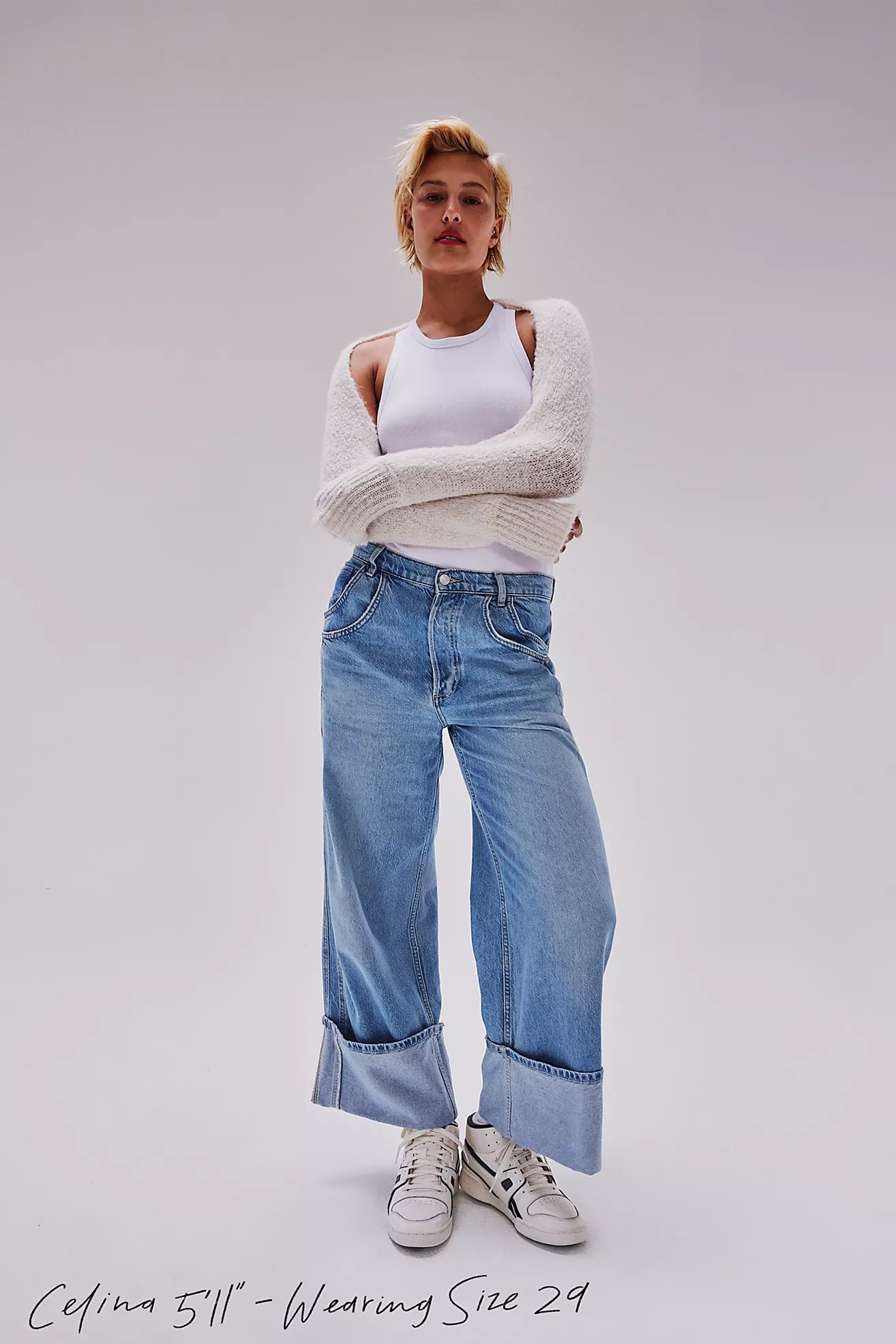We The Free Final Countdown Cuffed Mid-Rise Jeans | Free People (UK)
