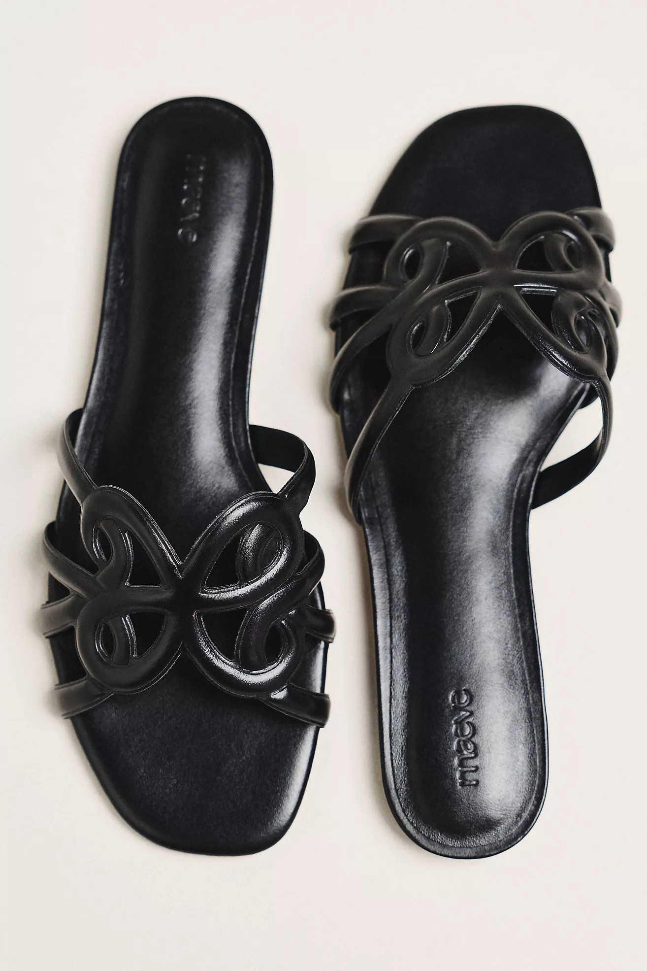 Maeve Logo Slide Sandals | Anthropologie (US)