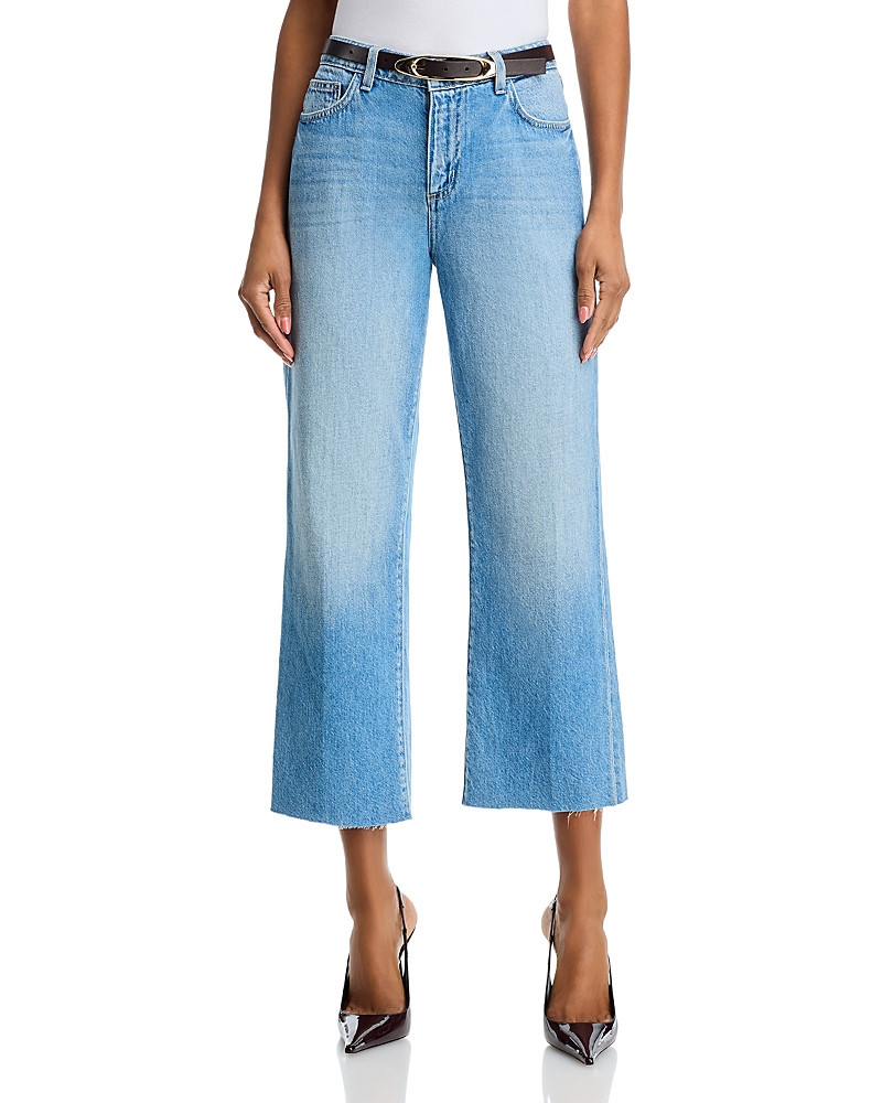 L'Agence Wanda Mid Rise Cropped Wide Leg Jeans in Anaheim | Bloomingdale's (US)