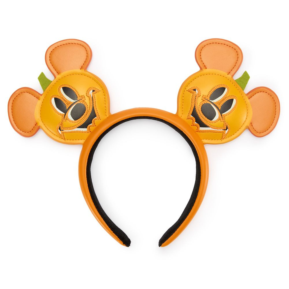 Mickey Mouse Jack-o'-Lantern Halloween Ear Headband for Adults | Disney Store
