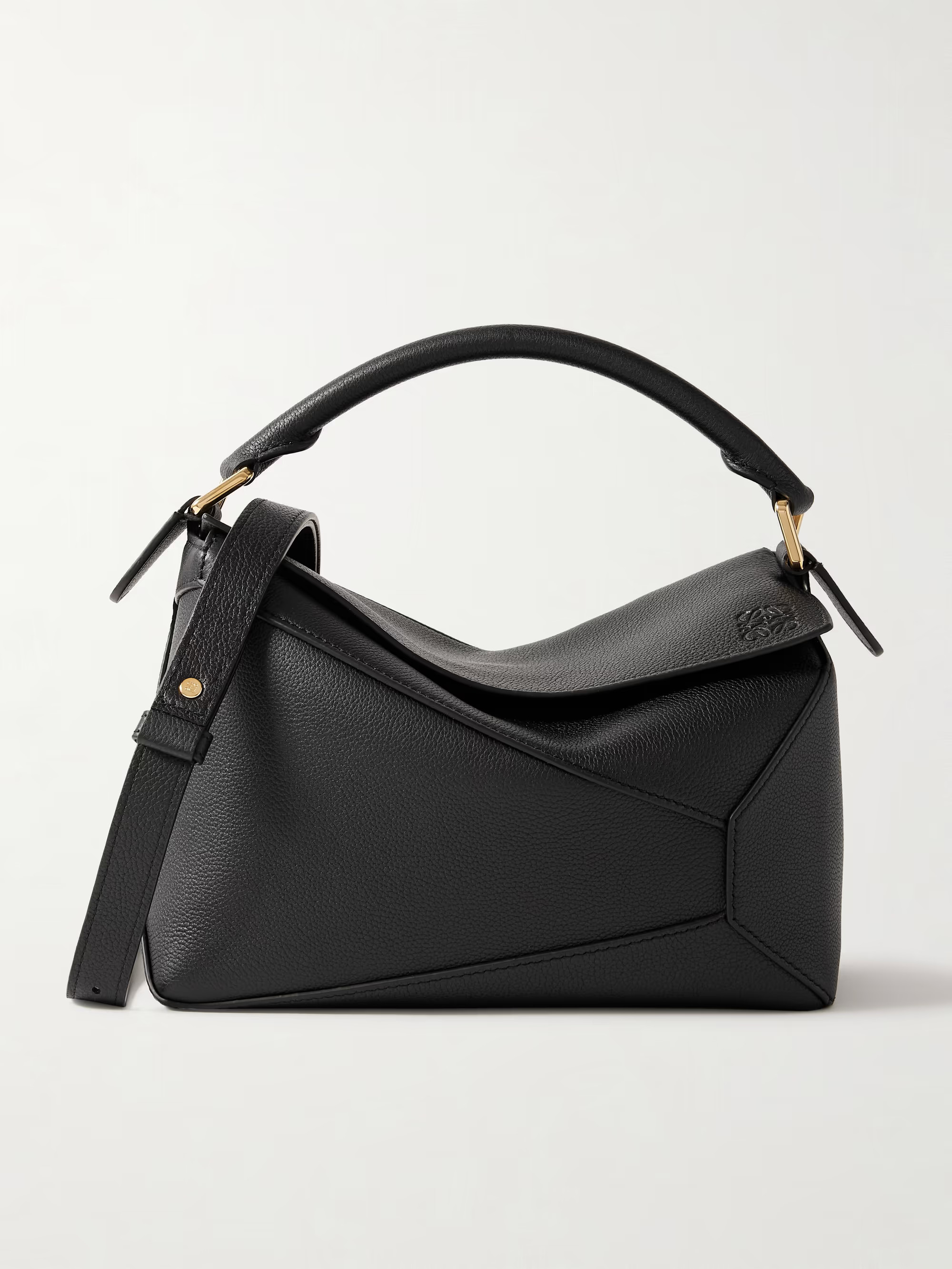 Puzzle Edge small textured-leather shoulder bag | NET-A-PORTER (UK & EU)