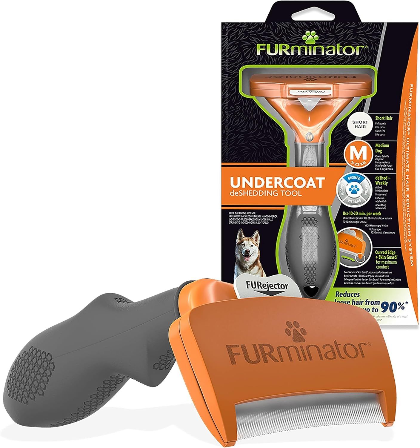 FURminator Undercoat deShedding Tool for Medium Short Hair Dogs 9-23 kg, T691665 | Amazon (US)