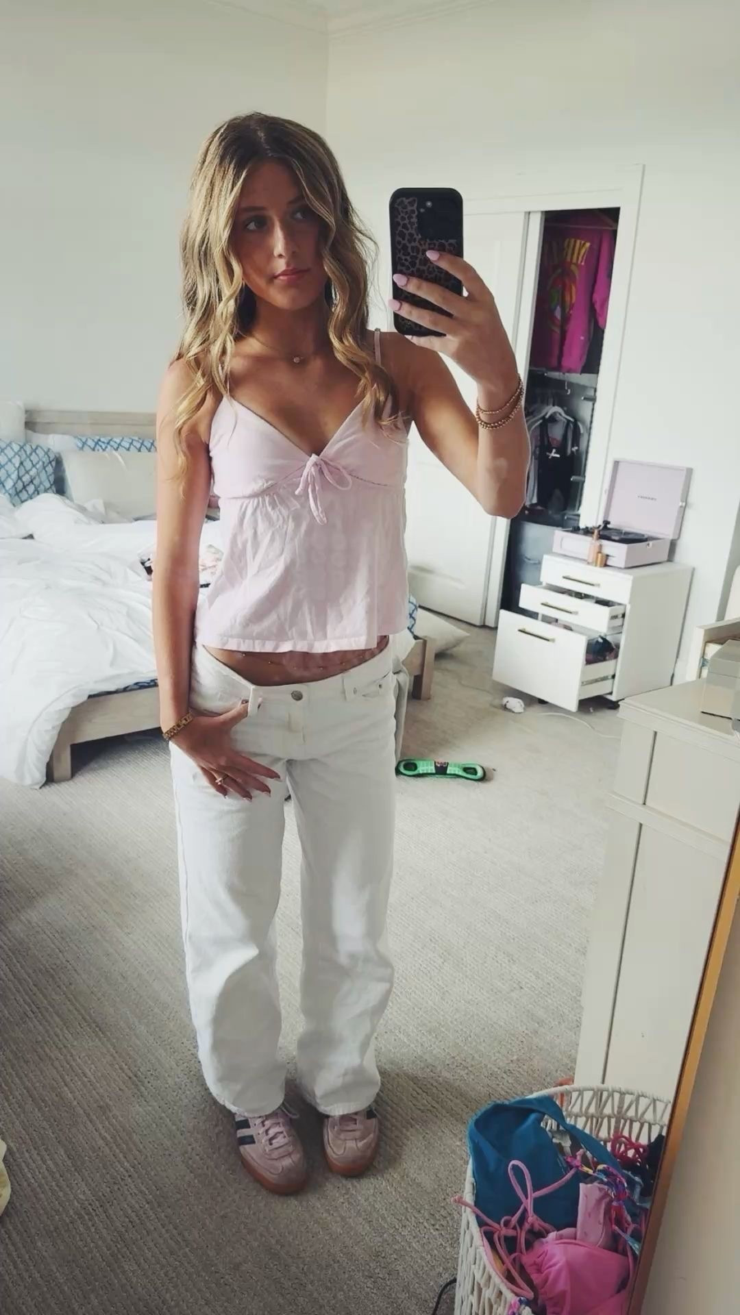 outfit inspo! pink outfit, low rise jeans outfit, outfit idea, cute outfit, teen outfit 

#LTKSpringSale #LTKootd #LTKgrwm