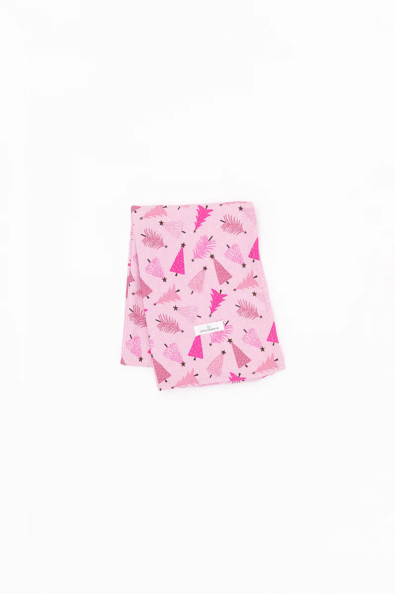 Pink Pine Tree Swaddle | Little Pajama Co.
