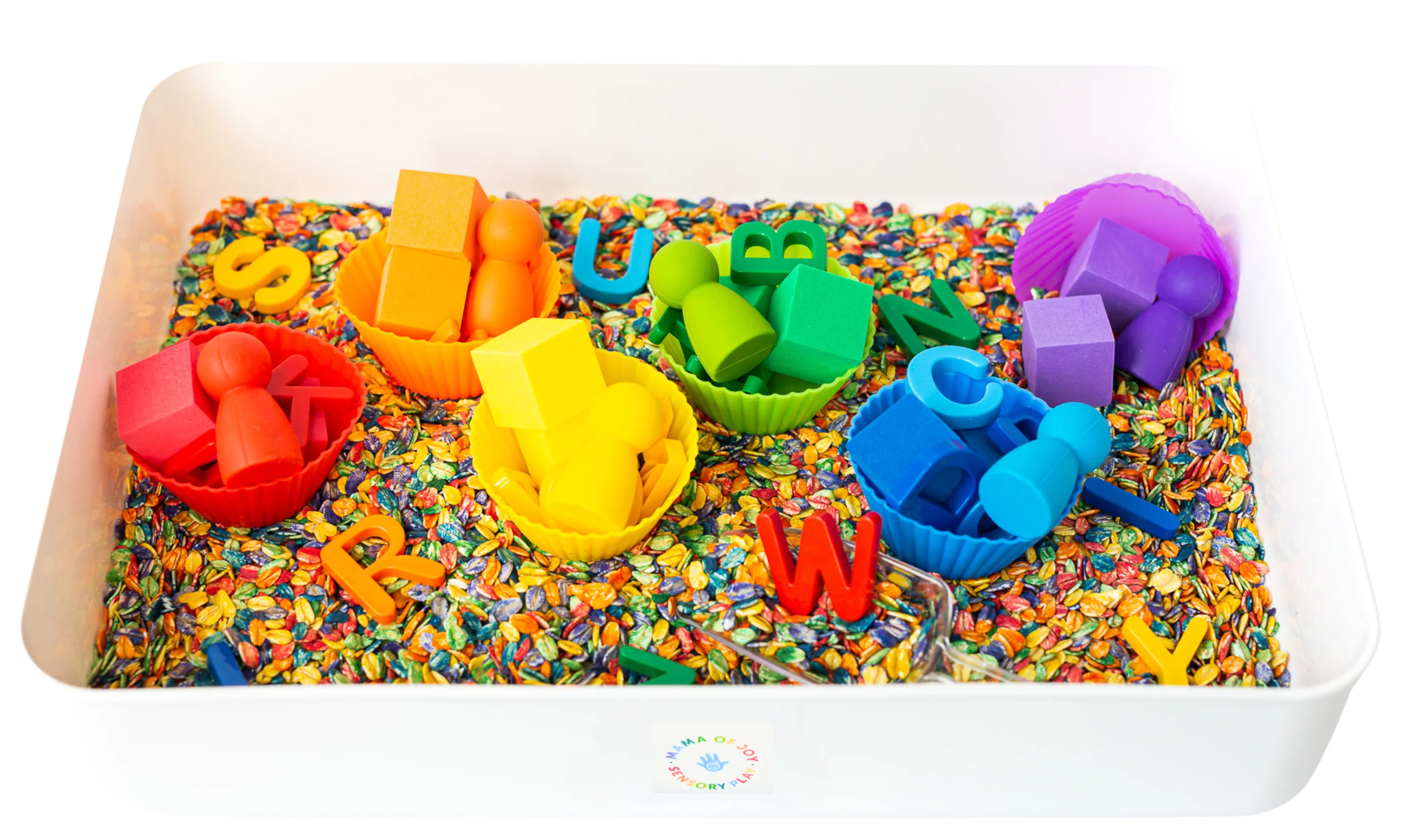 My First Sensory Bin | Mama of Joy Sensory Play