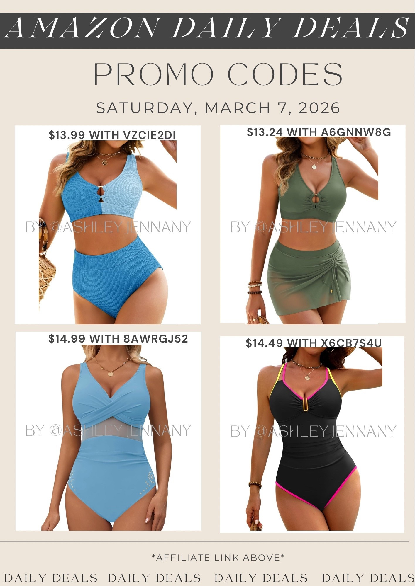 Amazon fashion deals on swimwear. Bikinis. One piece swimsuit 

#LTKSwim #LTKSeasonal #LTKSaleAlert