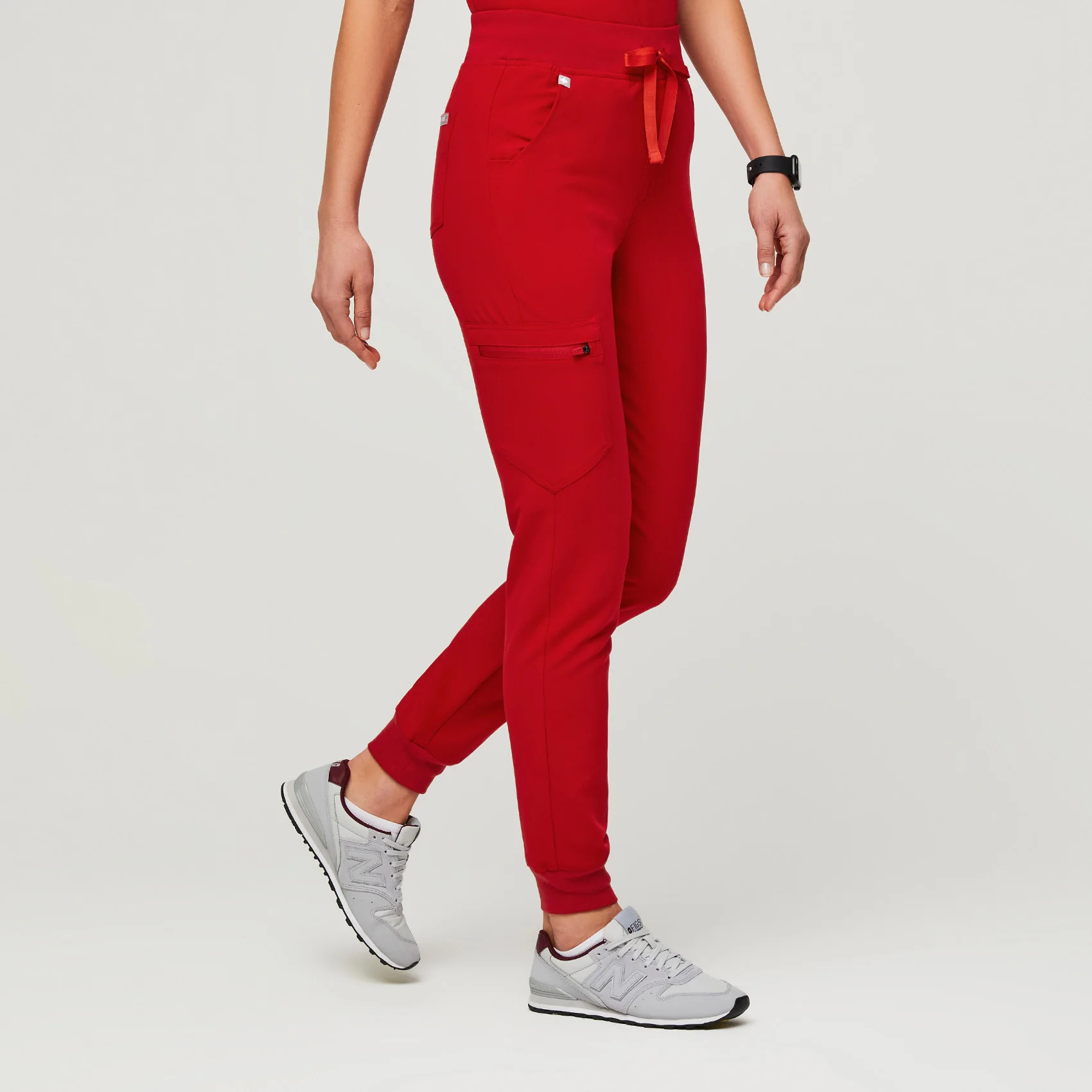 Women’s High Waisted Zamora™ Jogger Scrub Pants 2.0 - Winning Red · FIGS | FIGS