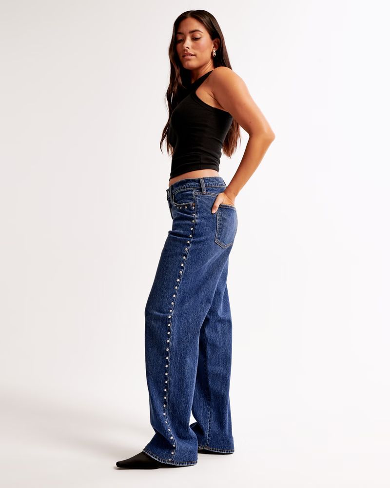 Curve Love Low Rise Baggy Jean | Abercrombie & Fitch (US)