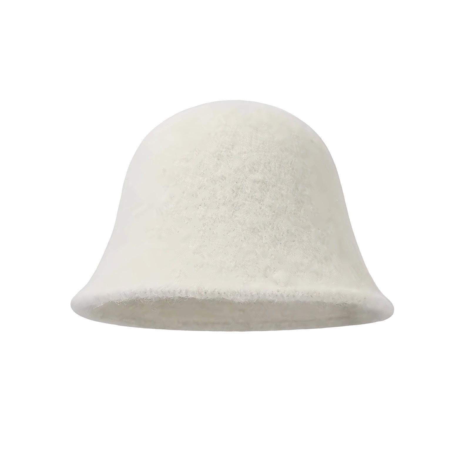 White Wool Cloche Bucket Hat | Wolf & Badger