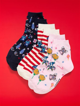Disney© 3-Pack Novelty Quarter Crew Socks for Women | Old Navy (US)