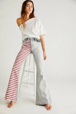 Driftwood Farrah Embroidered Flare Jeans | Free People (Global - UK&FR Excluded)