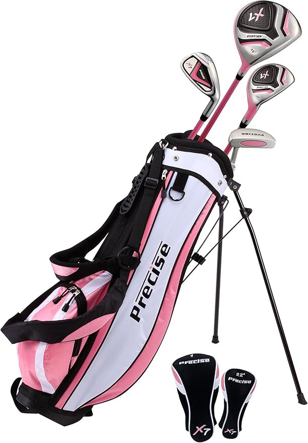 Precise X7 Kids Golf Clubs Set for Ages 3-5, 6-8, 9-12 | Right/Left Hand Girls & Boys Golf Clubs ... | Amazon (US)