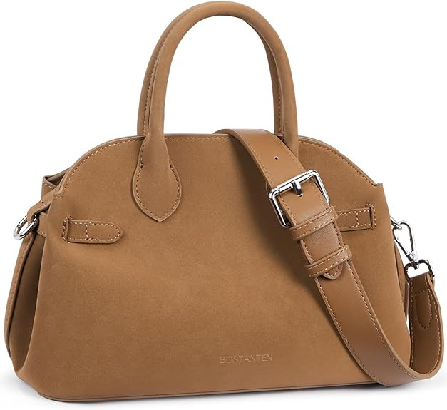 BOSTANTEN Satchel Purses for Women Trendy Slouchy Bags Vegan Leather Shoulder Bag Designer Purses... | Amazon (US)