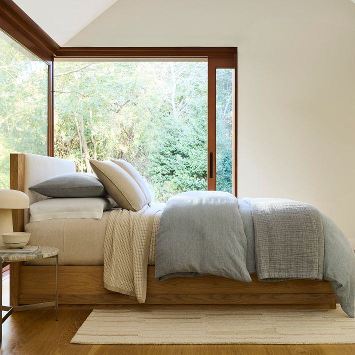 European Flax Linen Duvet Cover & Shams | West Elm (US)