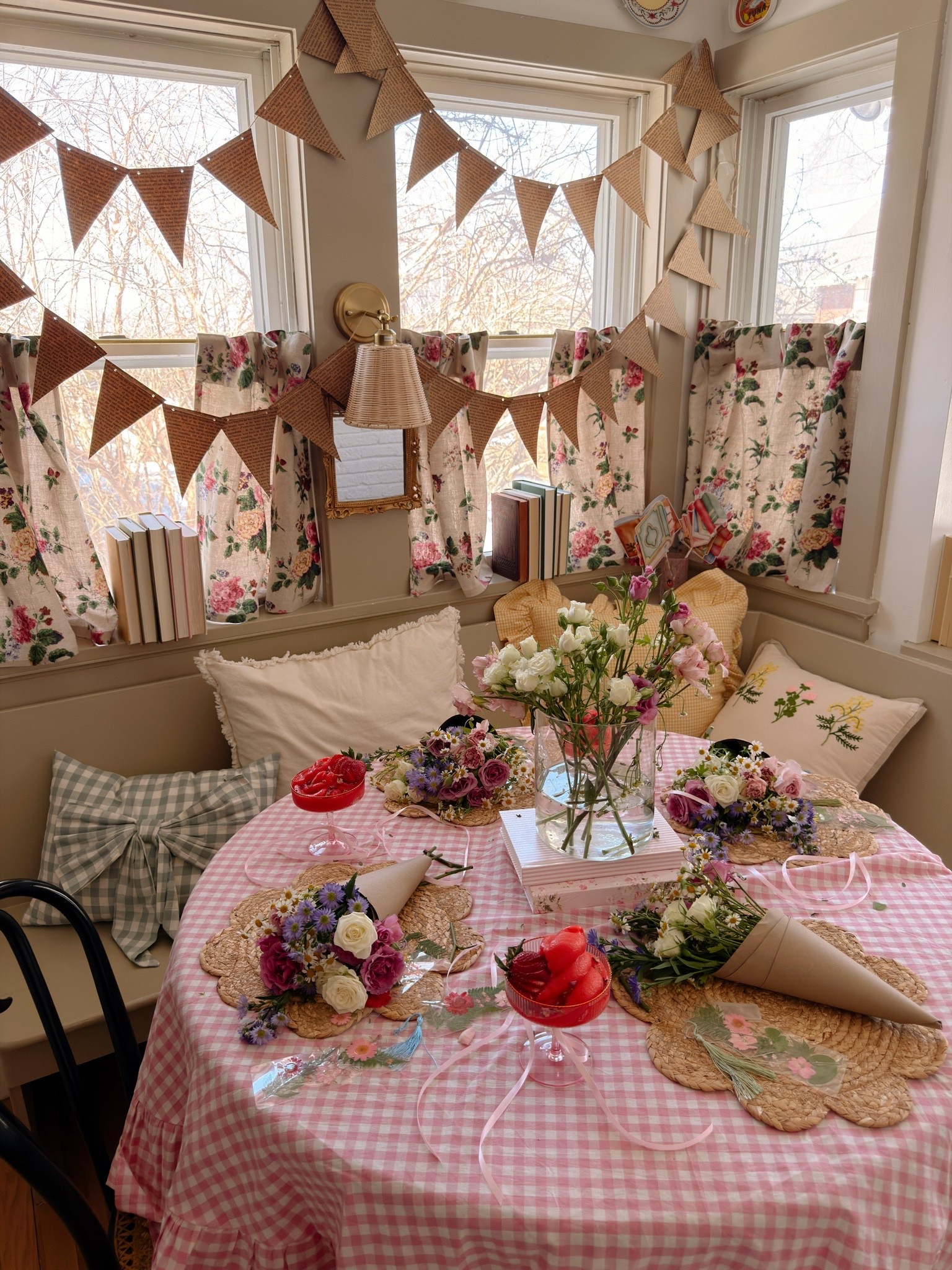 Booked and blooming party