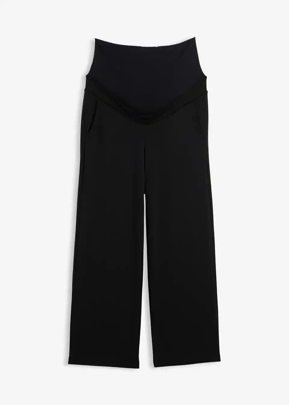 Weiche Umstandshose aus bequemen Punto di Roma, weites Bein | Bonprix DE