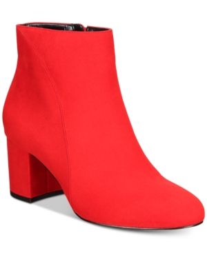 I.n.c. Floriann Block-Heel Ankle Booties, Created for Macy's Women's Shoes | Macys (US)