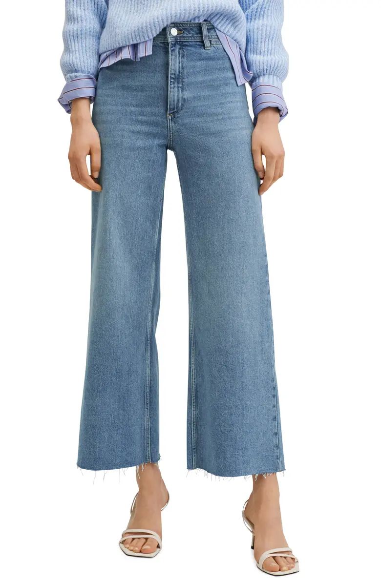 MANGO High Waist Culotte Jeans | Nordstrom | Nordstrom