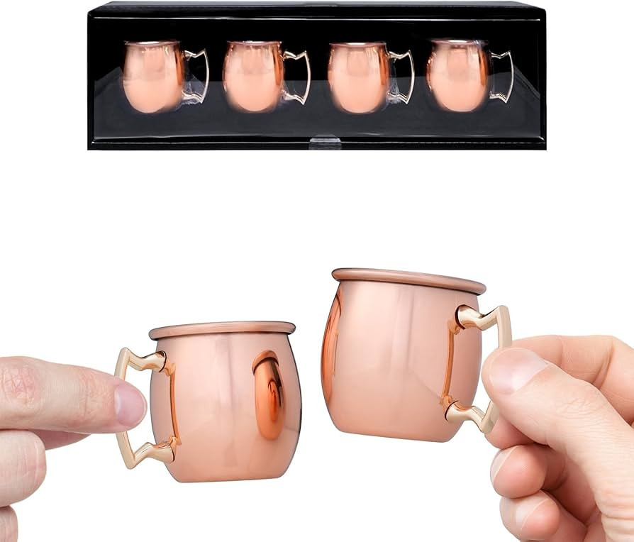 Decodyne Moscow Mule Shot Glasses - 2-ounce (Set of 4) | Amazon (US)