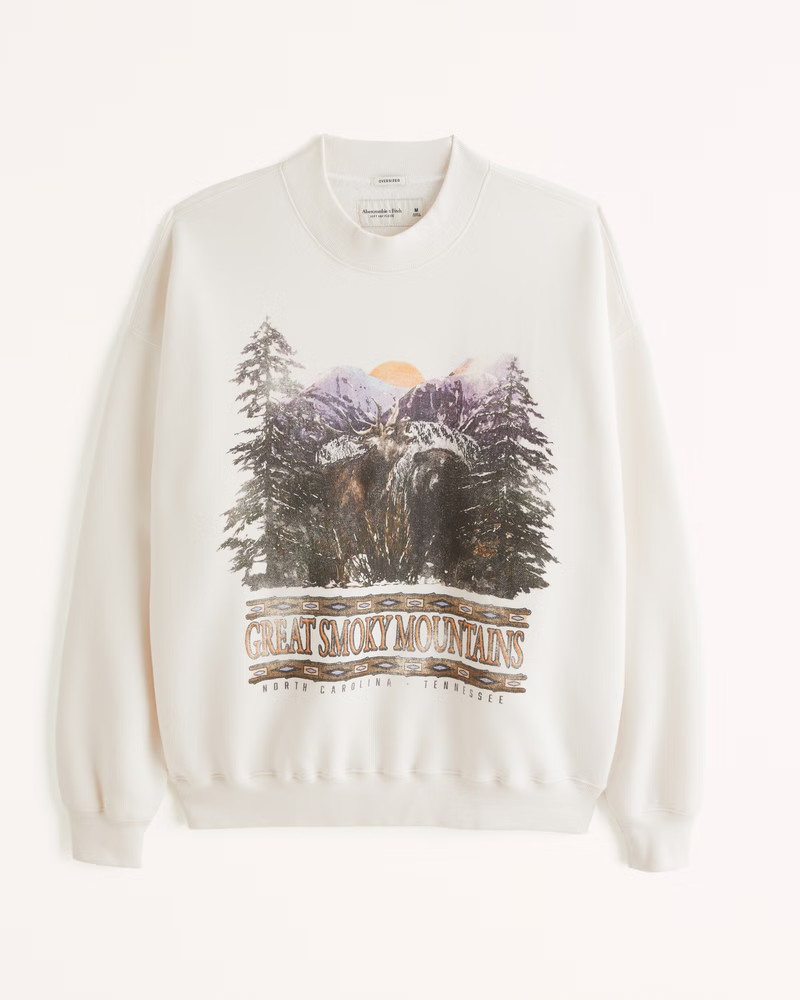Great Smoky Mountains Graphic Crew Sweatshirt | Abercrombie & Fitch (US)