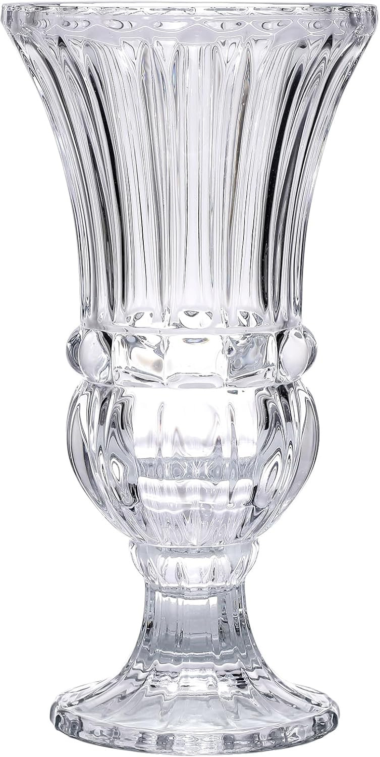11.6" High Transparent Glass Vase, Art Plant Flower Vase. Decorative for Home Office Wedding Holi... | Amazon (US)