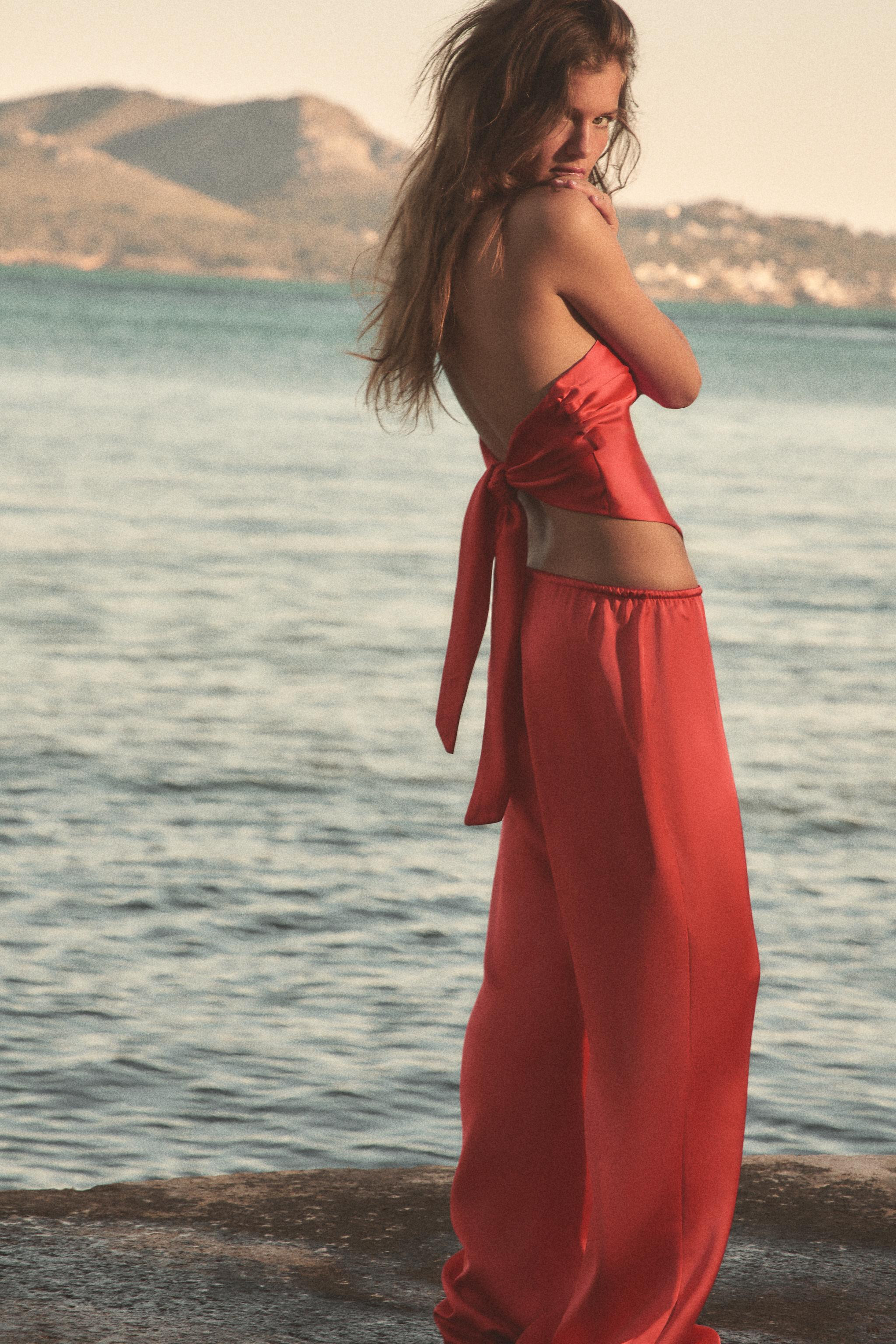 SATINHOSE MIT TUNNELZUG | Zara DE