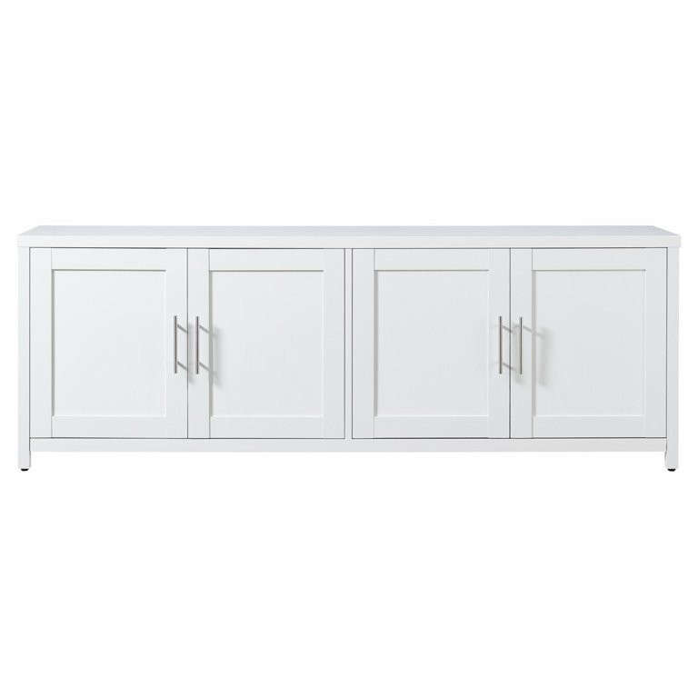 Evelyn&Zoe Strahm Rectangular TV Stand for TV's up to 75", White | Walmart (US)