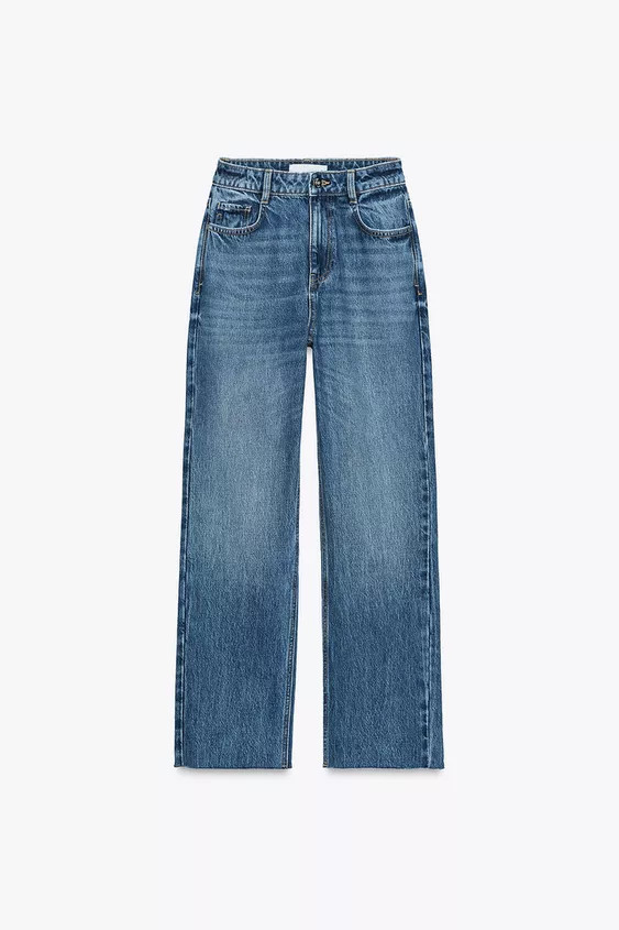 Z.02 STRAIGHT HIGH WAIST ANKLE JEANS | Zara US