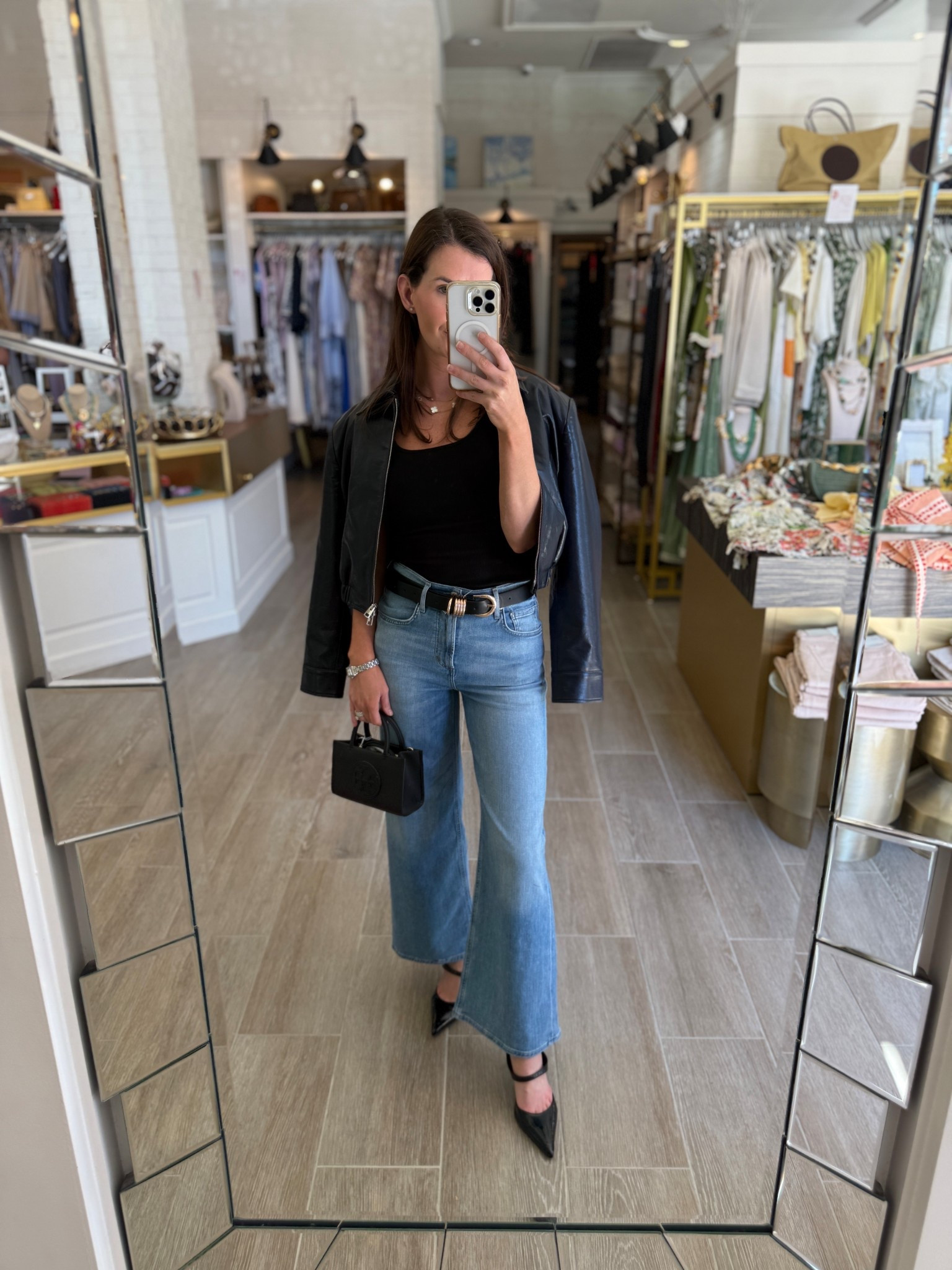 Size down in denim - jacket runs true to size! 

#LTKootd #LTKmomlife #LTKgrwm