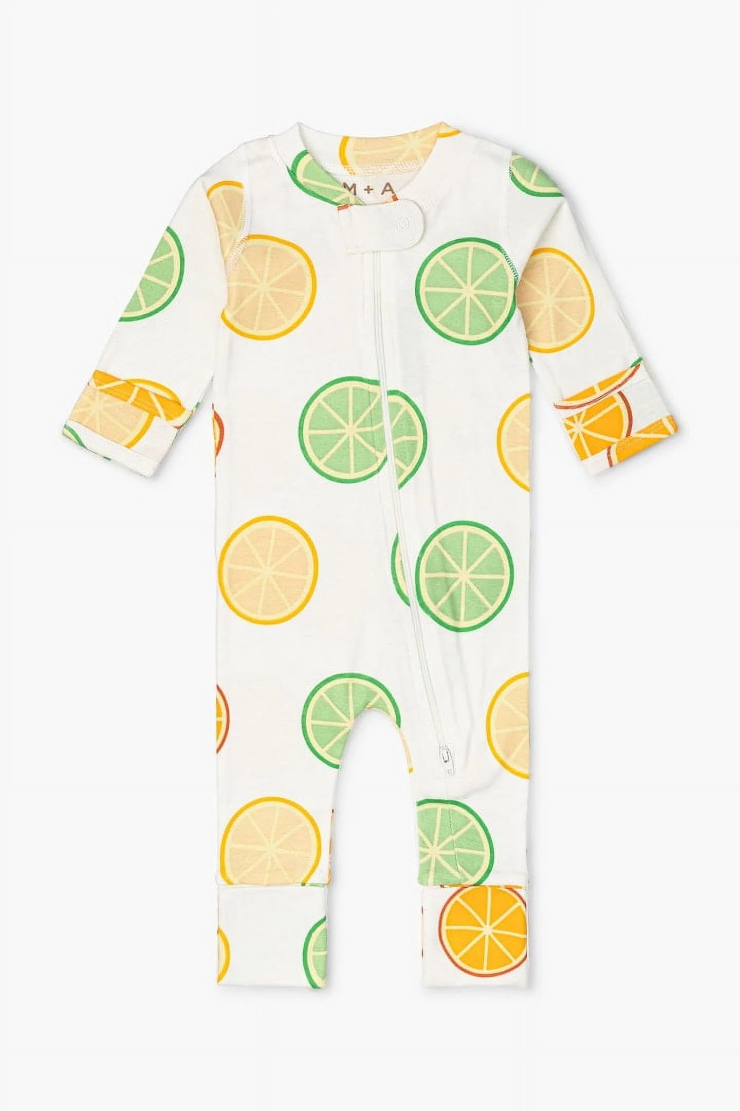 M+A by Monica + Andy Organic Cotton Gender Neutral Long Sleeve Baby One-Piece Coverall, Sizes New... | Walmart (US)