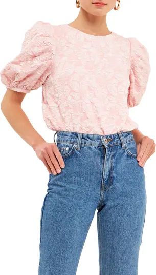 Textured Floral Blouse | Nordstrom