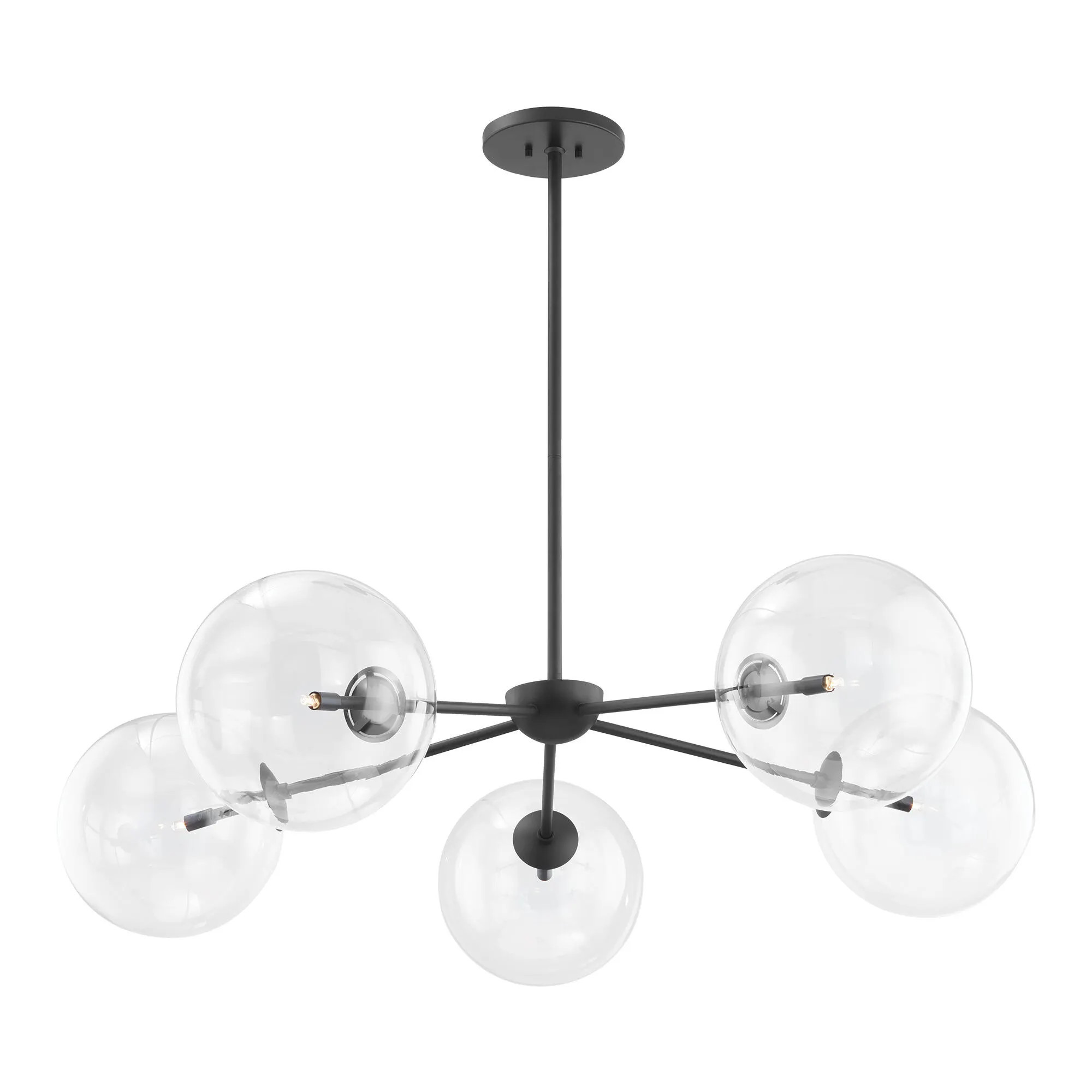 Ashley Luxe Radial Orb Chandelier, Iron | Ashley