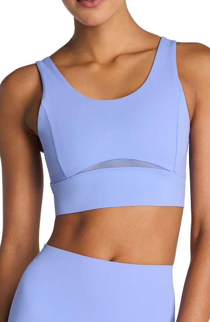 SPANX\u00ae Meshery Longline Sports Bra | Nordstrom | Nordstrom