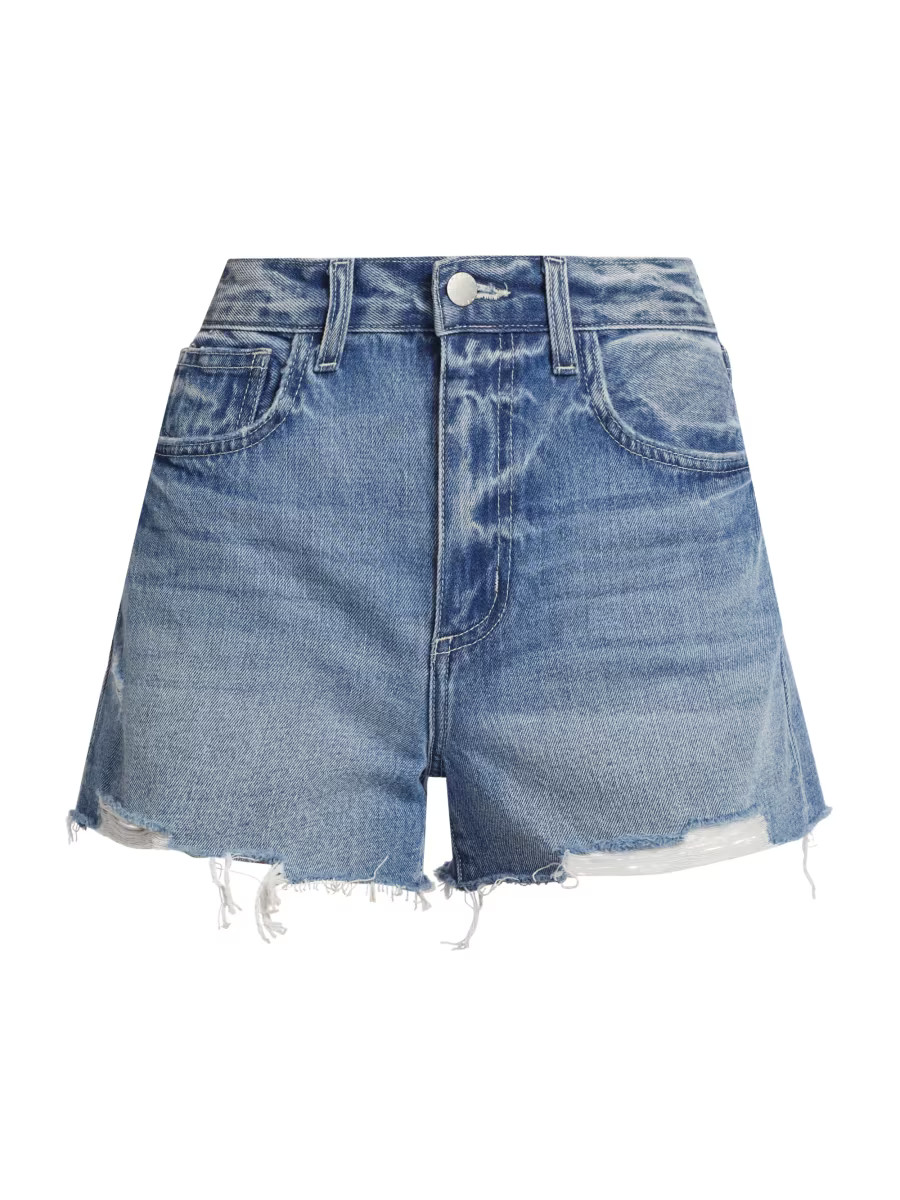 Beck High-Rise Denim Shorts | Saks Fifth Avenue