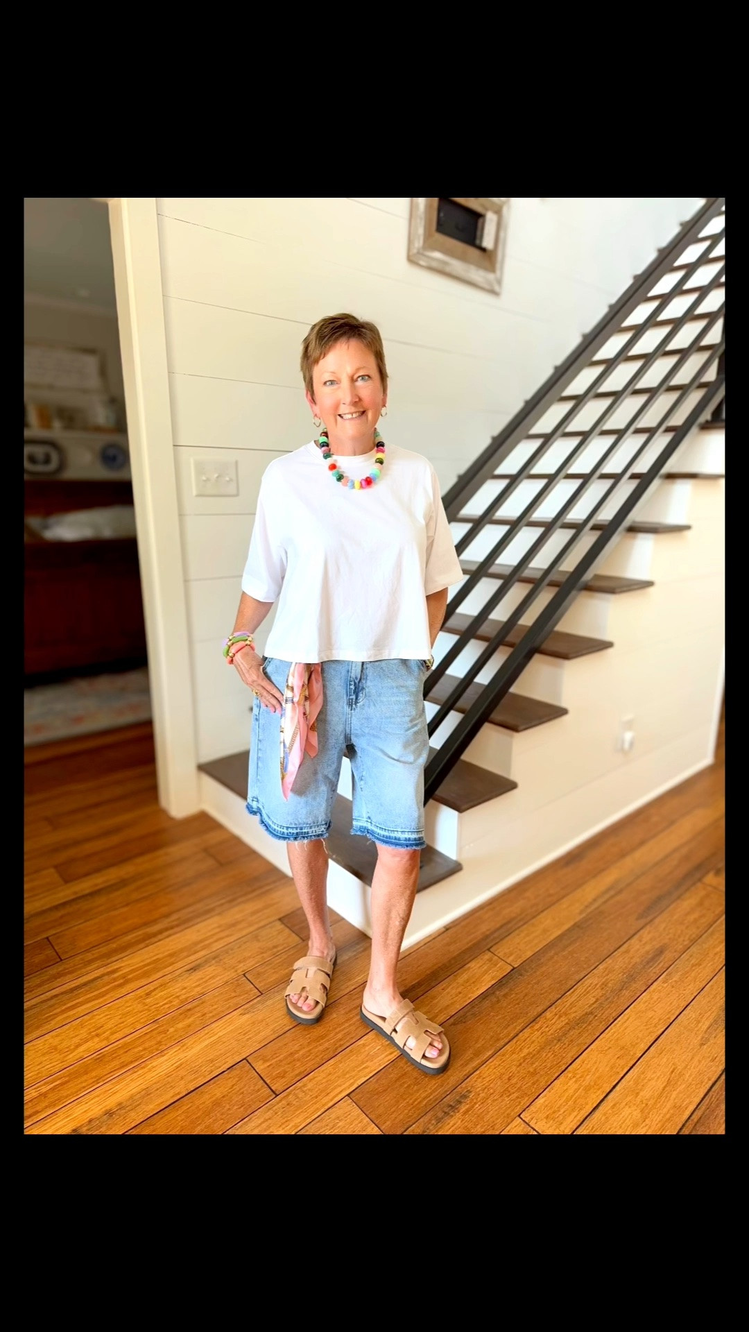 Super comfortable summer style with denim jorts, a trapeze swing tee (on sale now) and cutest knock-off sandals & accessories. See all the deals.

#LTKOver40 #LTKSeasonal #LTKMidsize