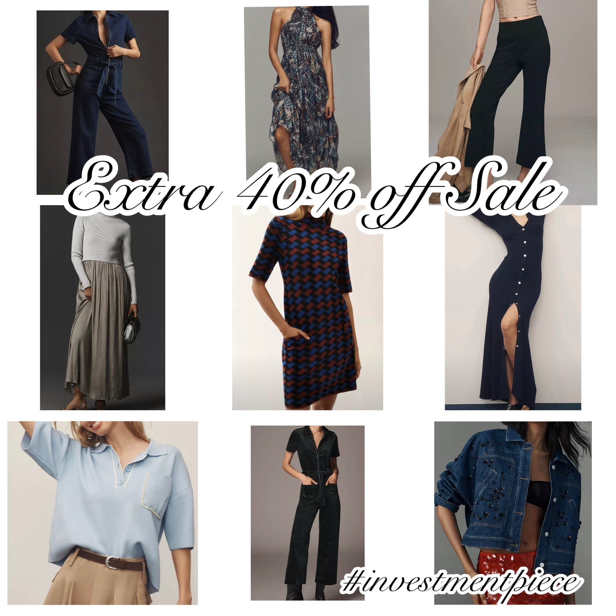 From dresses to sweaters to jumpsuits and more- get an extra 40% off sale @anthropologie (no code needed!) #investmentpiece 

#LTKOver40 #LTKSeasonal #LTKStyleTip