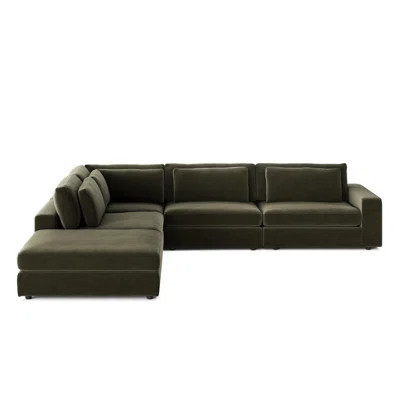 Bloor 4PC LAF Sectional W/ Ottoman-Savoy Parchment | Perigold
