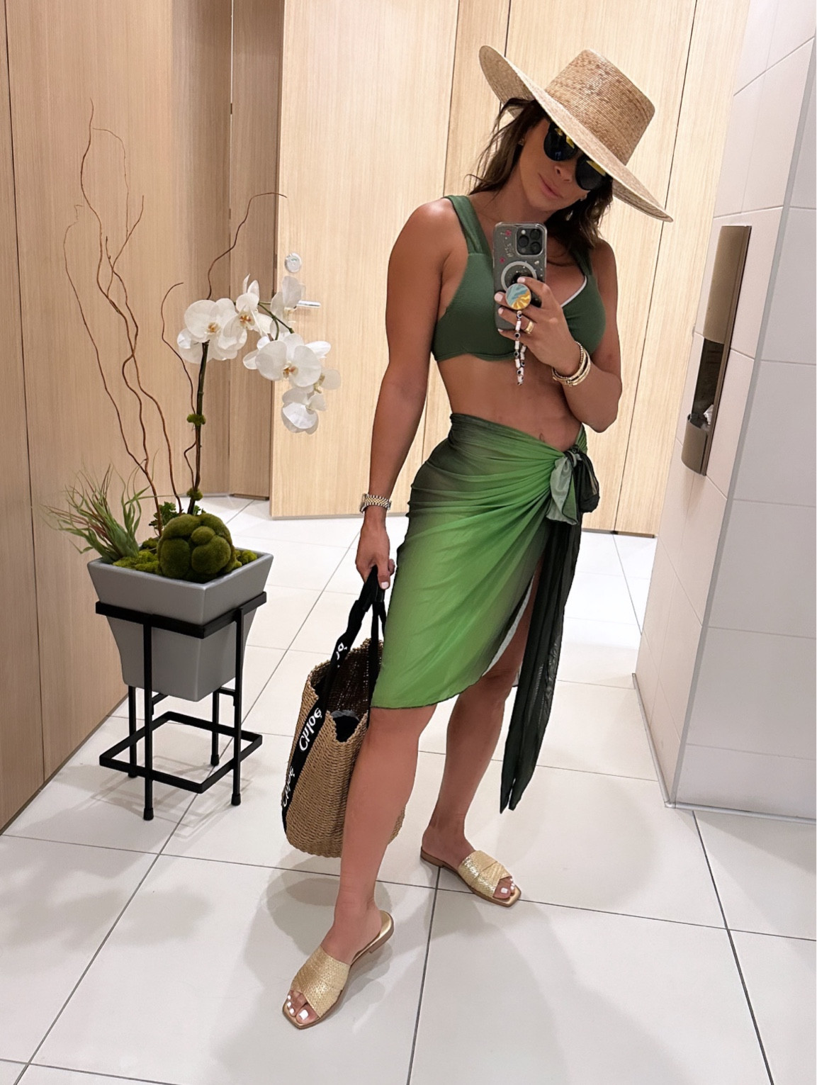 🏖️👙I have been living in this bikini all summer long. Its has underwire and high-waist bottom that helps you shape your figure. Also love this boat hat that I cant live without and this gold sandals that I got a good deal on.  

#LTKxNSale #LTKSwim #LTKSaleAlert