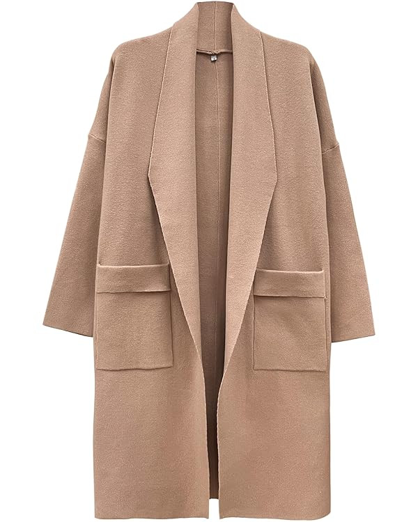 SuperPrity Womens Cardigan Sweater Fall Fashion 2024 Casual Oversized Knit Open Front Long Coatig... | Amazon (US)